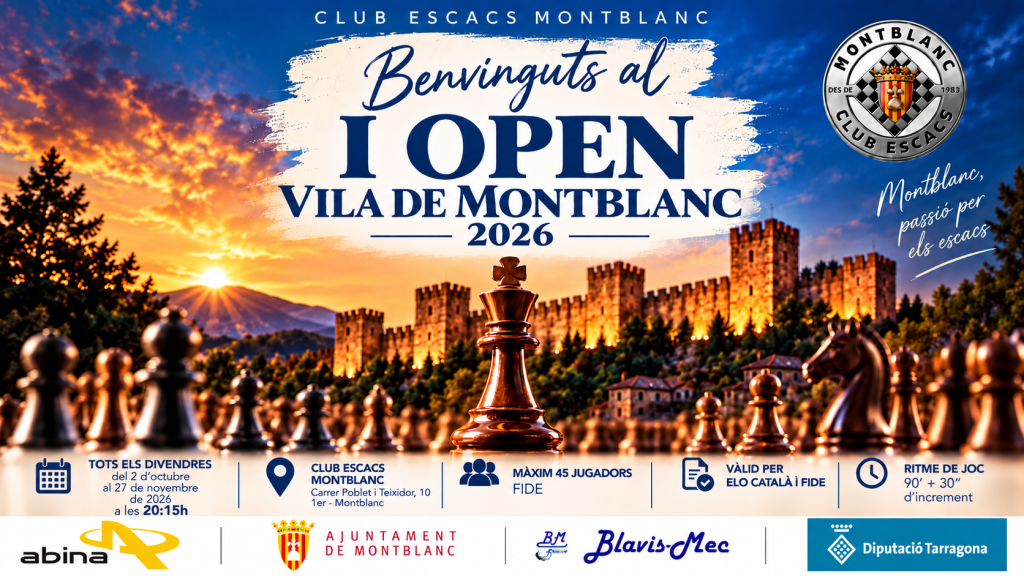 Primera ronda amb sorpreses al I Obert Vila de Montblanc